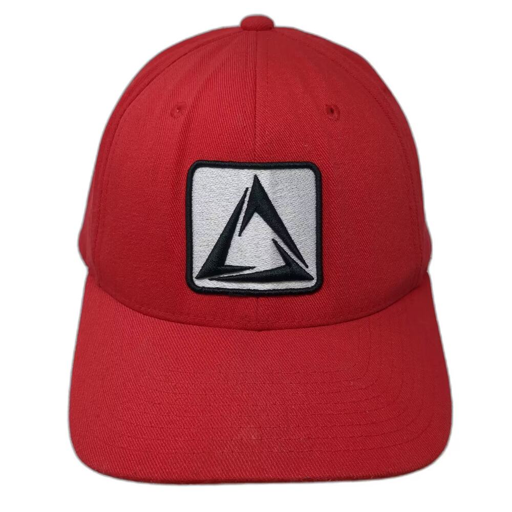 Trixin Baseball Cap Red White XL Fitted Hat Flexfit Embroidered Patch Logo